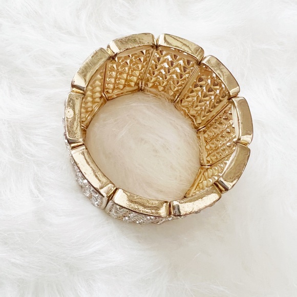 Bebe Gold Crystal Bracelet OS - Picture 4 of 5